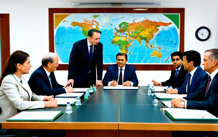 환경 문제 해결을 위한 국제 협력 - International Collaboration on Green Technology**

"A diverse group of engineers and scientists, ful...